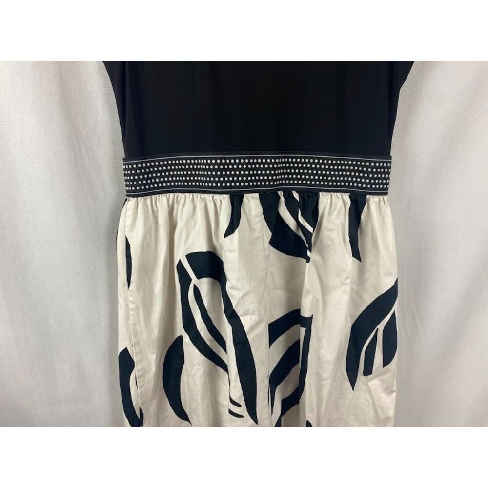Sangria Cotton Short Sleeve Black/ White‎ Dress Women's Small. - Picture 6 of 10